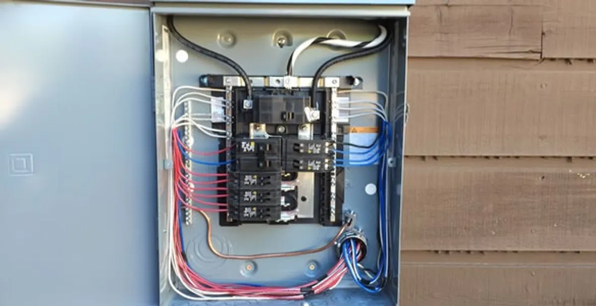 electrical panel upgrade service featuring newly installed electrical panel wired by licensed electricians in Houston, TX