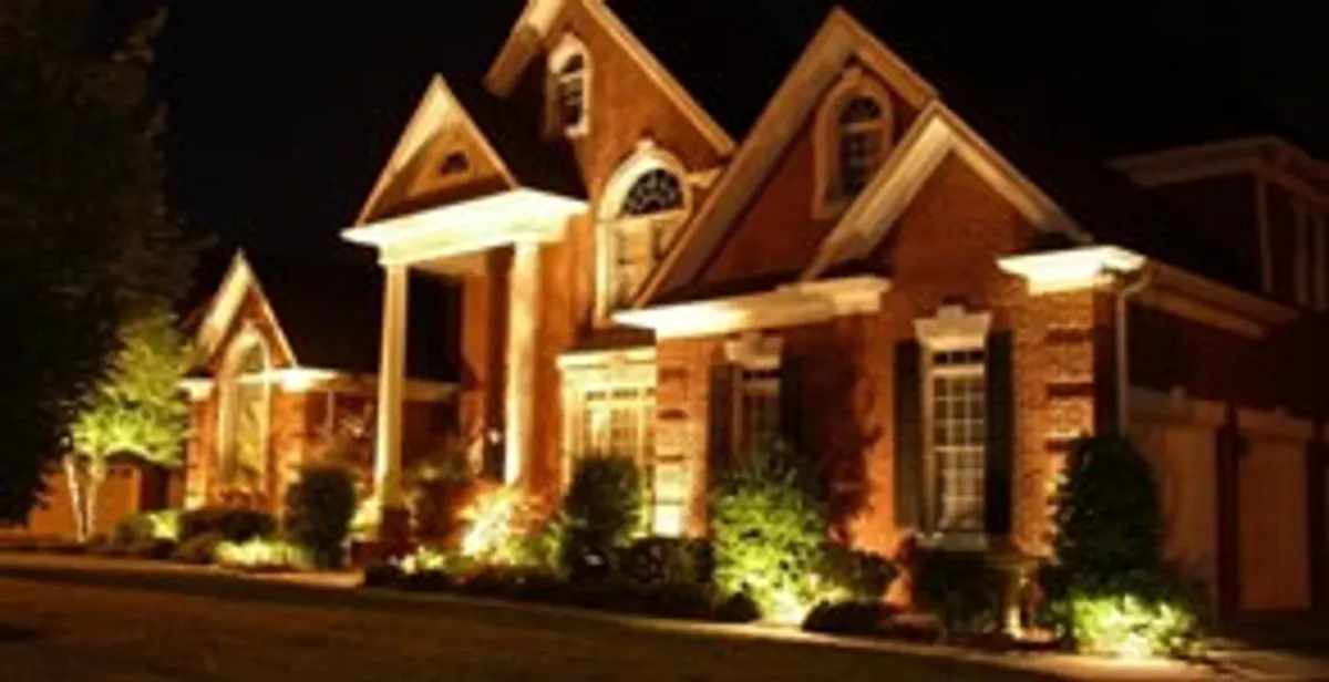 landscape lighting installation services enhancing residential exterior lighting in Houston, TX