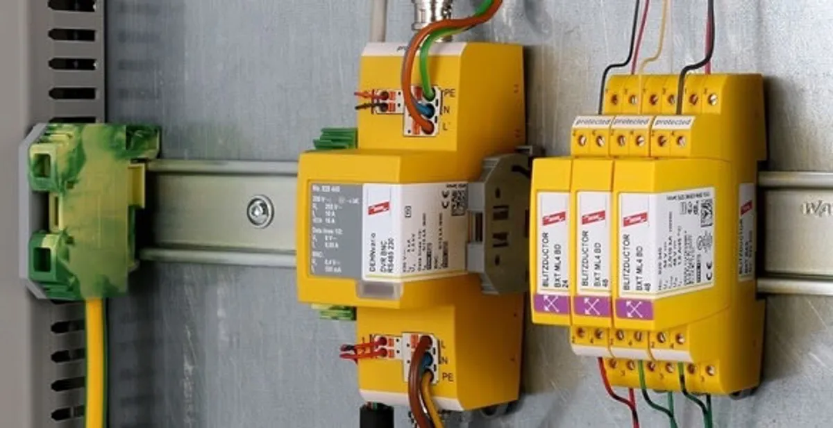 lightning surge protection system with surge suppressors installed by electrical service professionals in Houston, TX