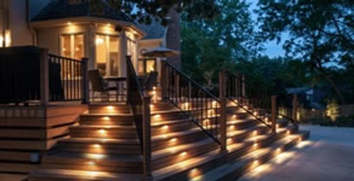 Residential electrician installing outdoor lighting for home safety in Houston, TX