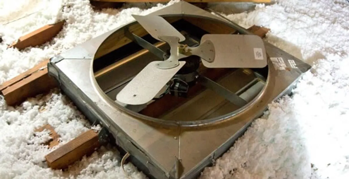 whole house fan installation services with attic-mounted ventilation unit in Houston, TX